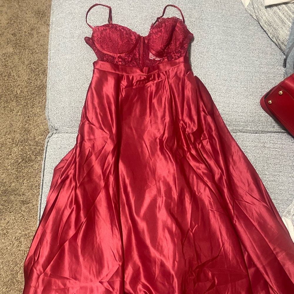 Burgundy Dress